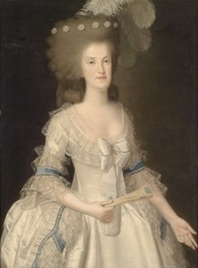 オーストリアの大公生まれのナポリのマリア・カロライナ女王の肖像（1752-1814） 作： Agustín Esteve
